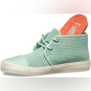 VANS | Womens Suede Gossamer Green Vans Sneakers Sz 9 | Rhea Leather Vans Shoes